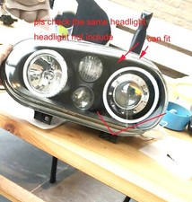 Led Halo Ring For Volkswagen Vw Golf Mk4 Gti Vr6 98-03 Angel Eye Drl White Lamp