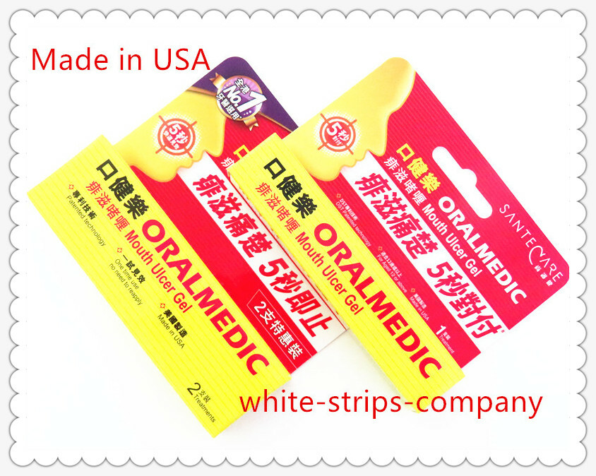 Oralmedic Mouth Ulcer Gel Treatment 1/2 Treatments Made in USA.