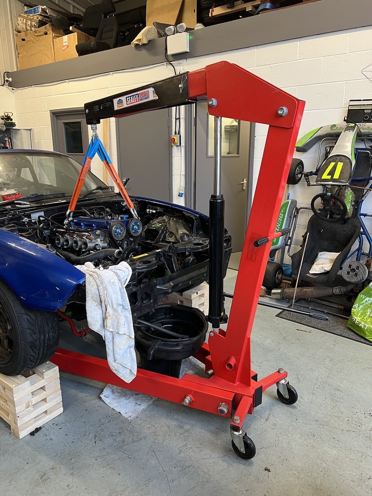 Sealey Engine Crane 2tonne Premier Folding Hoist eBay