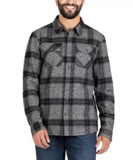 Colorado Clothing Men's Flannel Shirt, Brushed fabric Size Medium Black Plaid