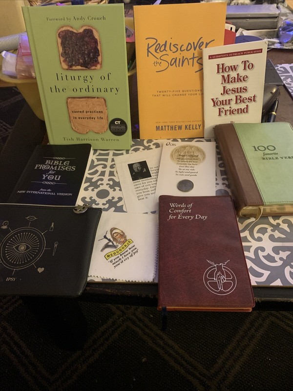 Lot of Christian Prayer Bible Jesus Christ Stories Religion Book + Extras