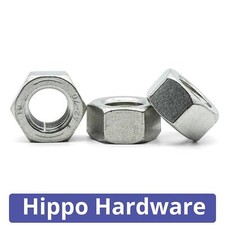 Left Hand Thread Hexagon Full Hex Nuts Stainless Steel M4 M5 M6 M8 M10 M12 M16