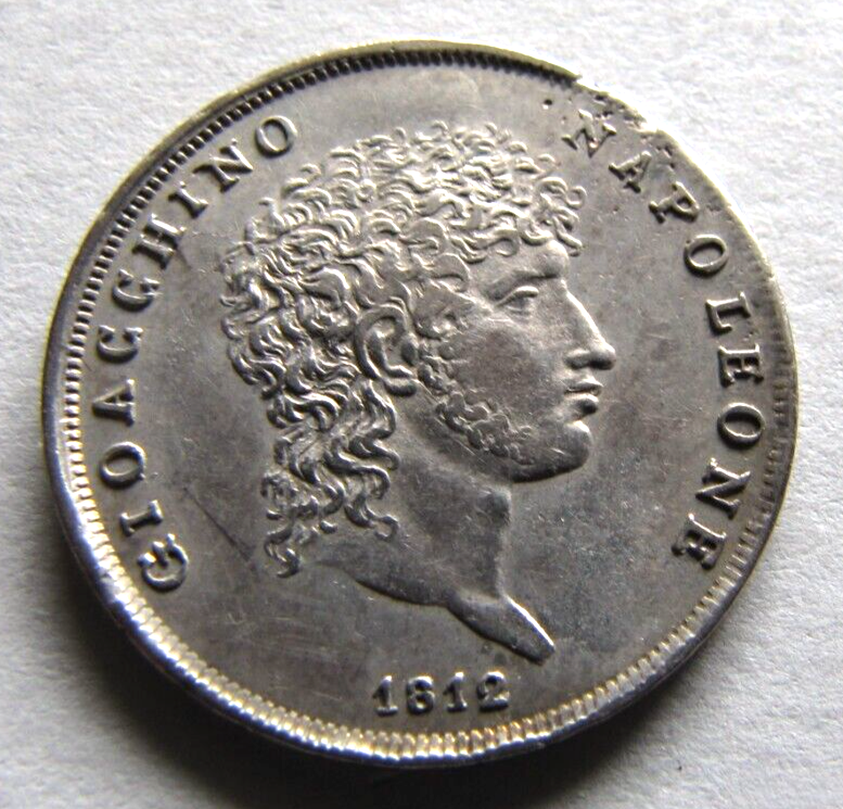 Italy (Naples & Sicily) KM109 Gioacchino Napoleone Lira 1812 AU