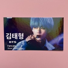 BTS Taehyung Show Music Core fancam laser print photocard. V Bangtan ARMY kpop
