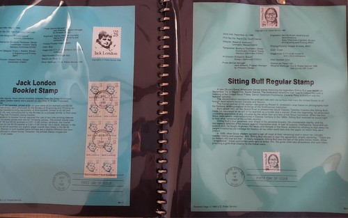 Stamps 1986-94 United States 1st First Day Issue Souvenir Pages, Historical Ppl. - Picture 4 of 24