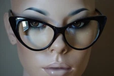 Fashion Design Clear Lens Black Cat Eye Frame Women Eyeglasses  Nikita Eyewear @