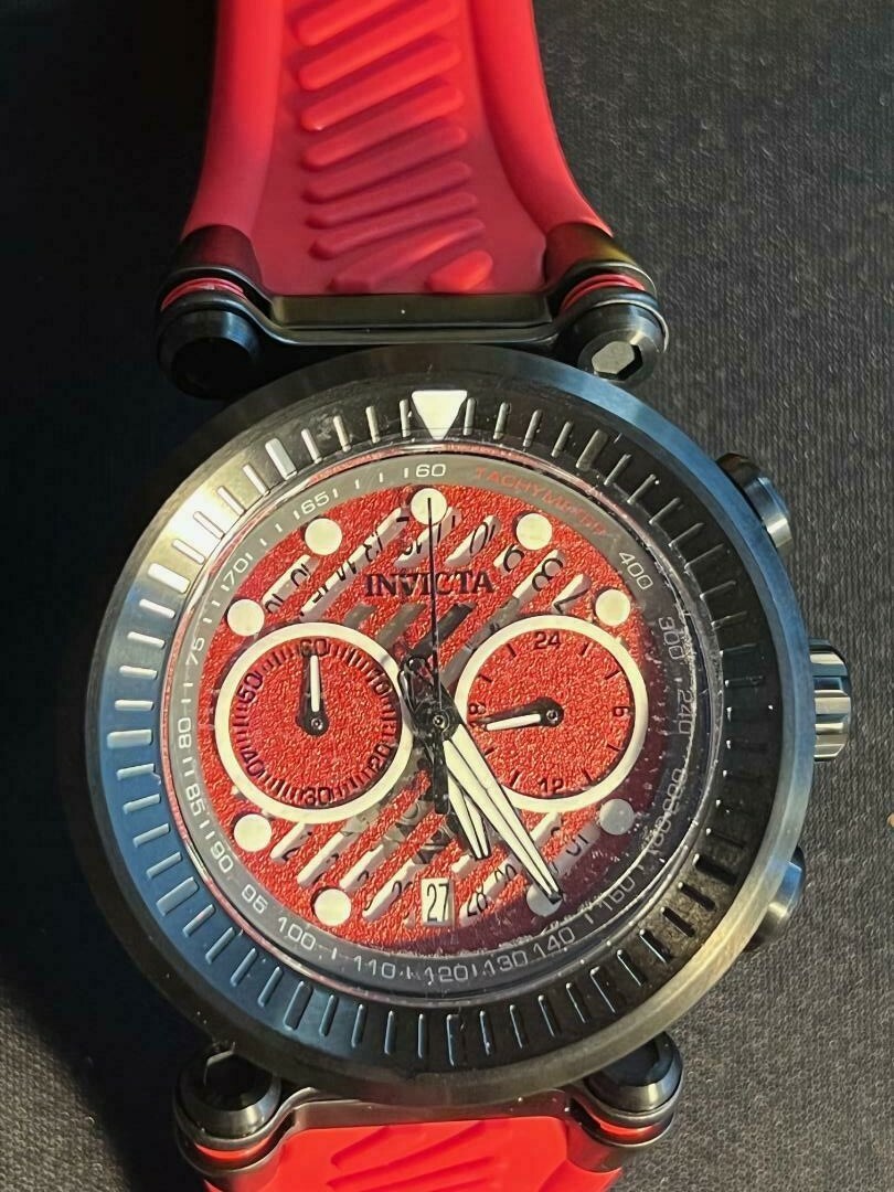 Invicta Speedway 34806 Quartz RED 47Mm Chrono w/Date Men's Watch