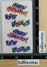 Hambly HAPPY HANUKKAH Stickers 1/2 SHEET HARD TO FIND PRISMATIC BEAUTIFUL