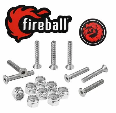 Fireball Dragon Stainless Steel Skateboard and Longboard Hardware, All Sizes NEW