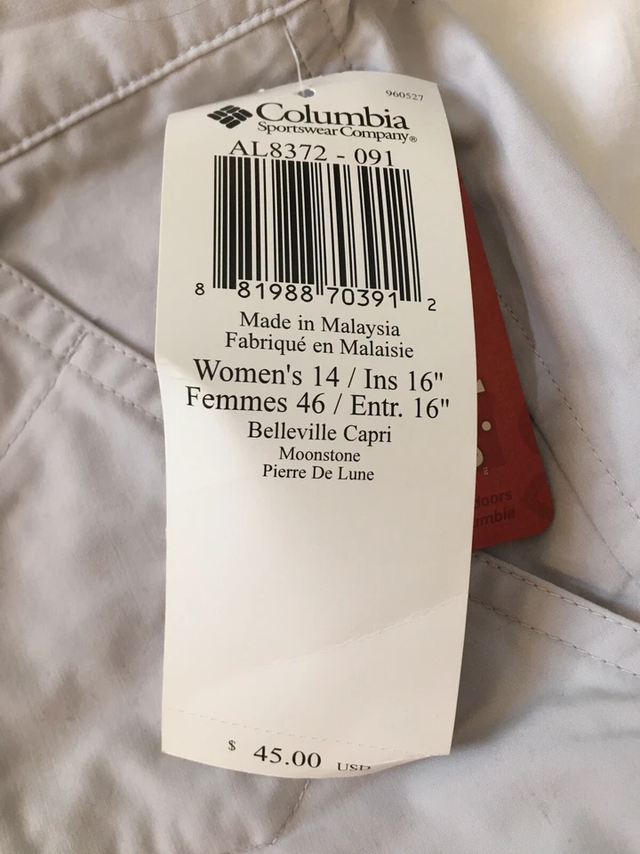 Columbia 女式 14 码 Belleville Capri — 第 2/4 张图片