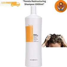 Fanola Repair Shampoo Milk Proteins for Dry & Damaged Hair 1000ml Free Shipping  11.86 per litre