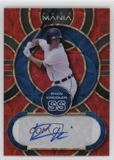 2023 Wild Card Mania Circles Red Kaleidoscope /6 Ryan Kreidler #AM-C39 Auto 2y0