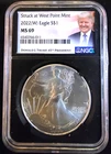 2022 (W) American Eagle NGC MS69 TONED Bullion-0.999 Silver 1 Oz Ounce Art Coin