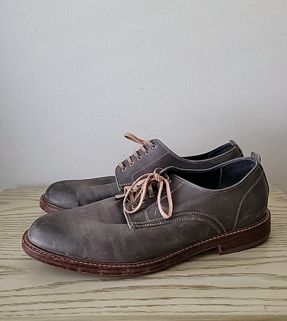 SAOLA Scarpe stringate Cole Haan Tyler Grand da uomo taglia 11 M C25106 in pelle nabuk
