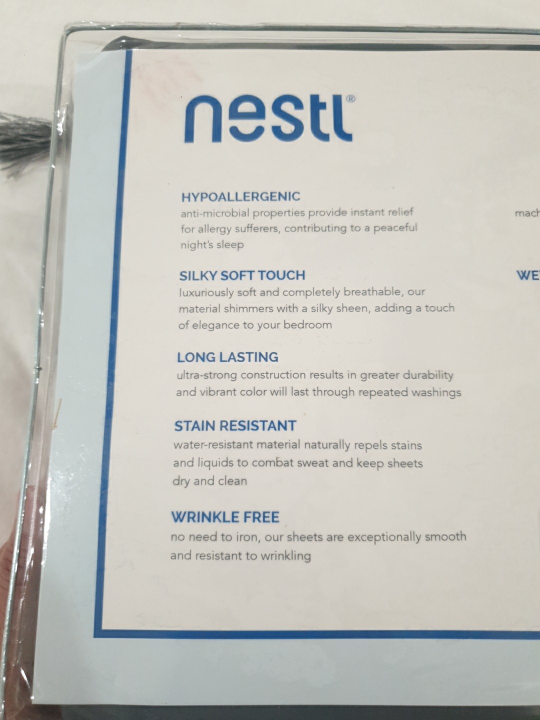 Nestl Microfiber RV Short Queen Size 4 Piece Bed Sheet Set Gray Soft NEW IN BOX