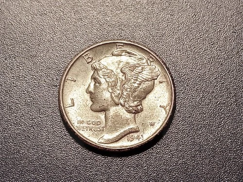 Gem BU 1941-D Mercury Dime
