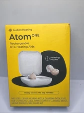Audien Atom One Rechargeable OTC Hearing Aids... BRAND NEW