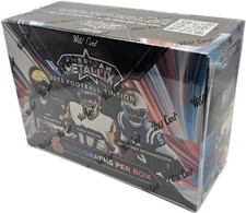 2023 Wild Card American Metallix Football Edition Sealed Hobby Box 6 Autographs