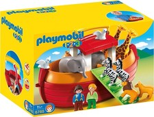 PLAYMOBIL 1.2.3 6765 Meine Mitnehm-Arche Noah Schiff 12 Tiere Figuren Spielzeug
