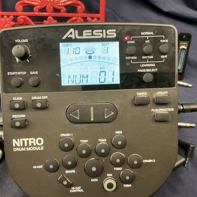 Alesis Nitro Drum Module DM7X + Mount, Harness Cable No Power Cord | TESTED