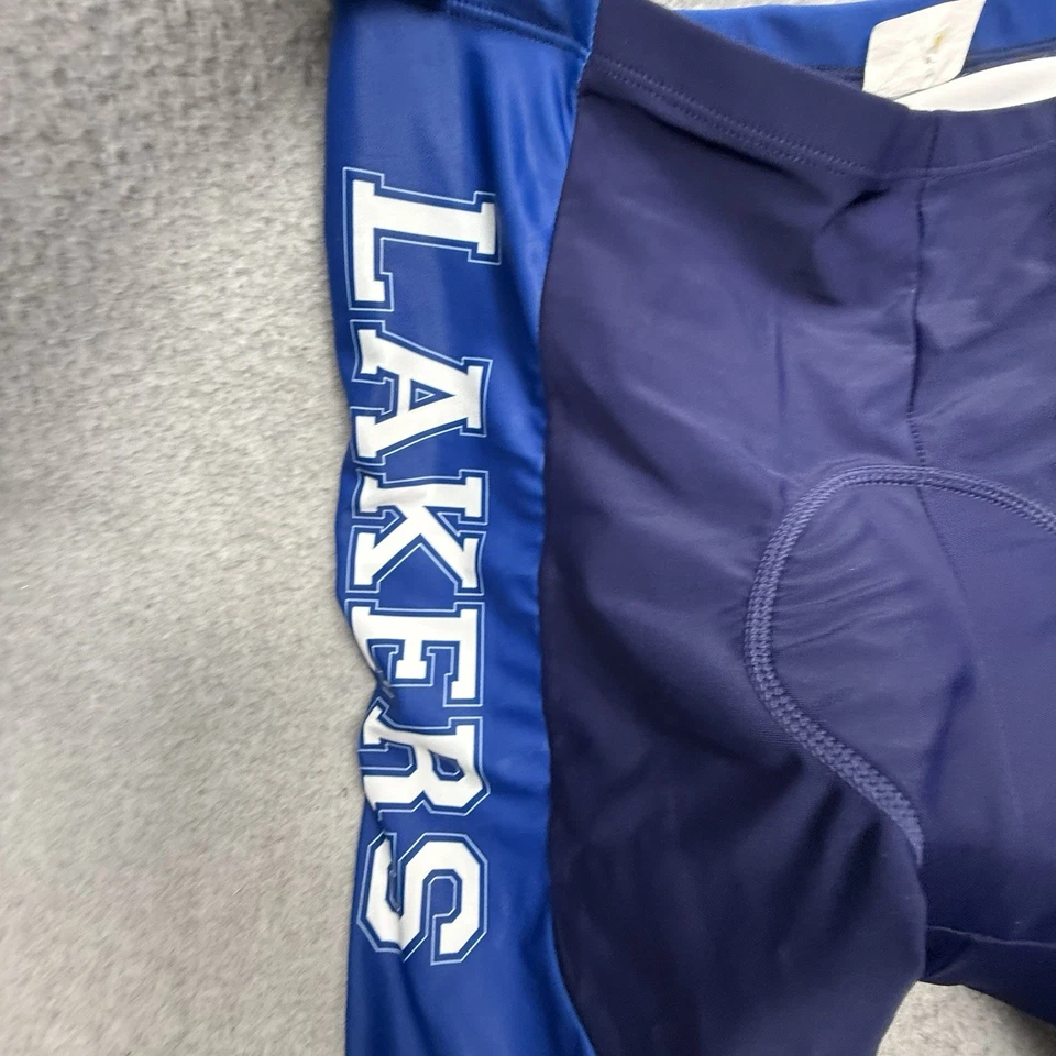 Pantalones cortos de ciclismo Champion System para hombre grandes acolchados Lakers Foto 2 de 4