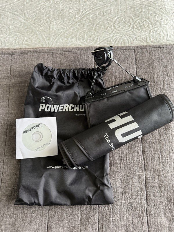 Powerchute Swing For Life Golf Swing Trainer for Driver or 3-Wood No Box