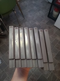 Lot Of 8 Nes Games Mario Bros Duck Hunt Rare Vintage Baseball 3 And 5 Screw Case