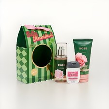 Bath Body Works Rose Gift Set Travel Size Lotion Mist Hand Sanitizer