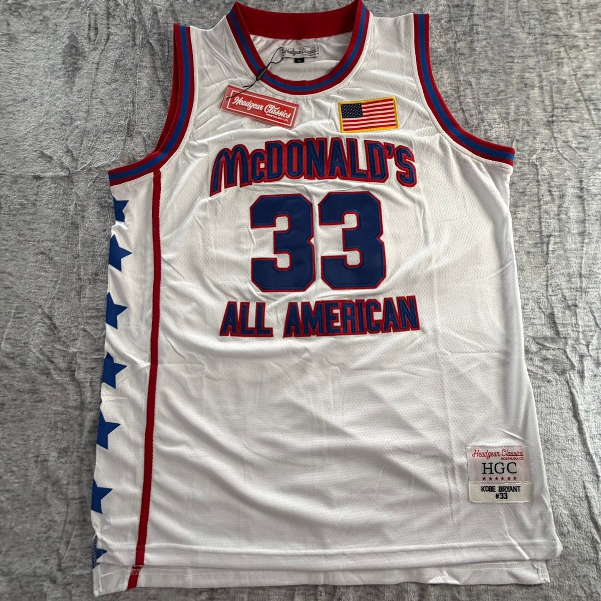 Headgear Classics Kobe Bryant #33 McDonald's All American Jersey
