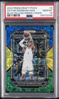 2023 PANINI PRIZM DRAFT PICKS BLUE/YELLOW/GRN CHOICE VICTOR WEMBANYAMA RC PSA 10