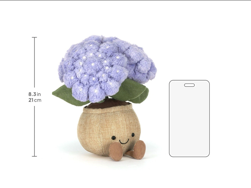 Jellycat amuse hydrangea-purple flower plant-brand new with label