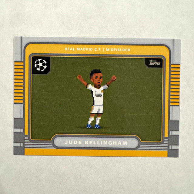 Topps Jude Bellingham Real Madrid 8-Bit Shots Insert #8B-3 UEFA 2025-26