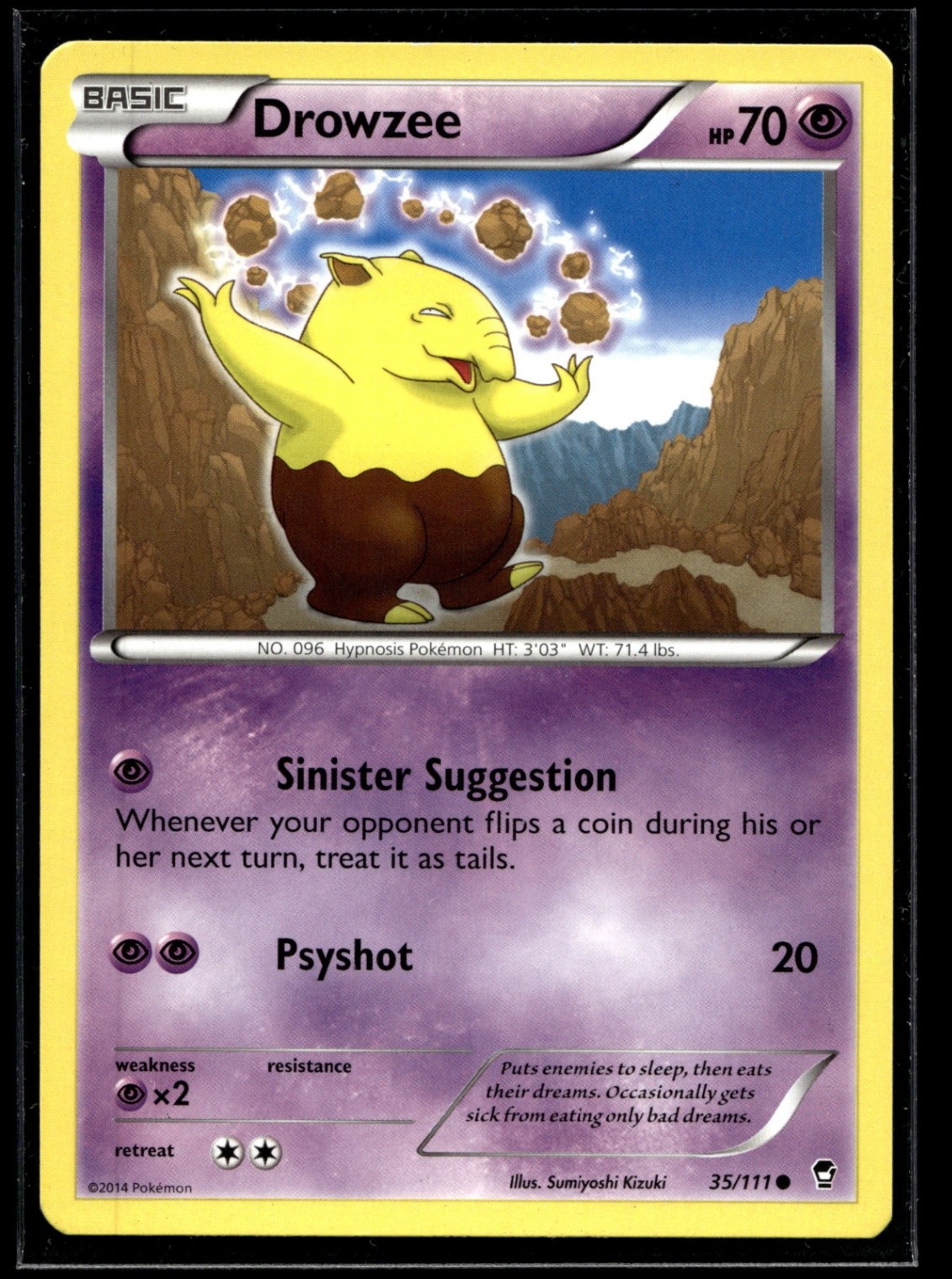 Drowzee Common XY - Furious Fists 35/111 NM