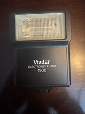 Vintage Vivitar 1900 Electronic Flash Shoe Mount Camera Photography not tested