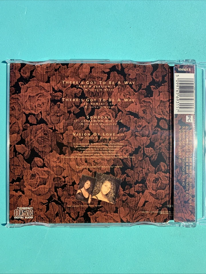 Mariah Carey - There’s Got To Be A Way [Pic Disc] (CD, 1990) 4 TRK * V RARE* NM Foto 2 de 4