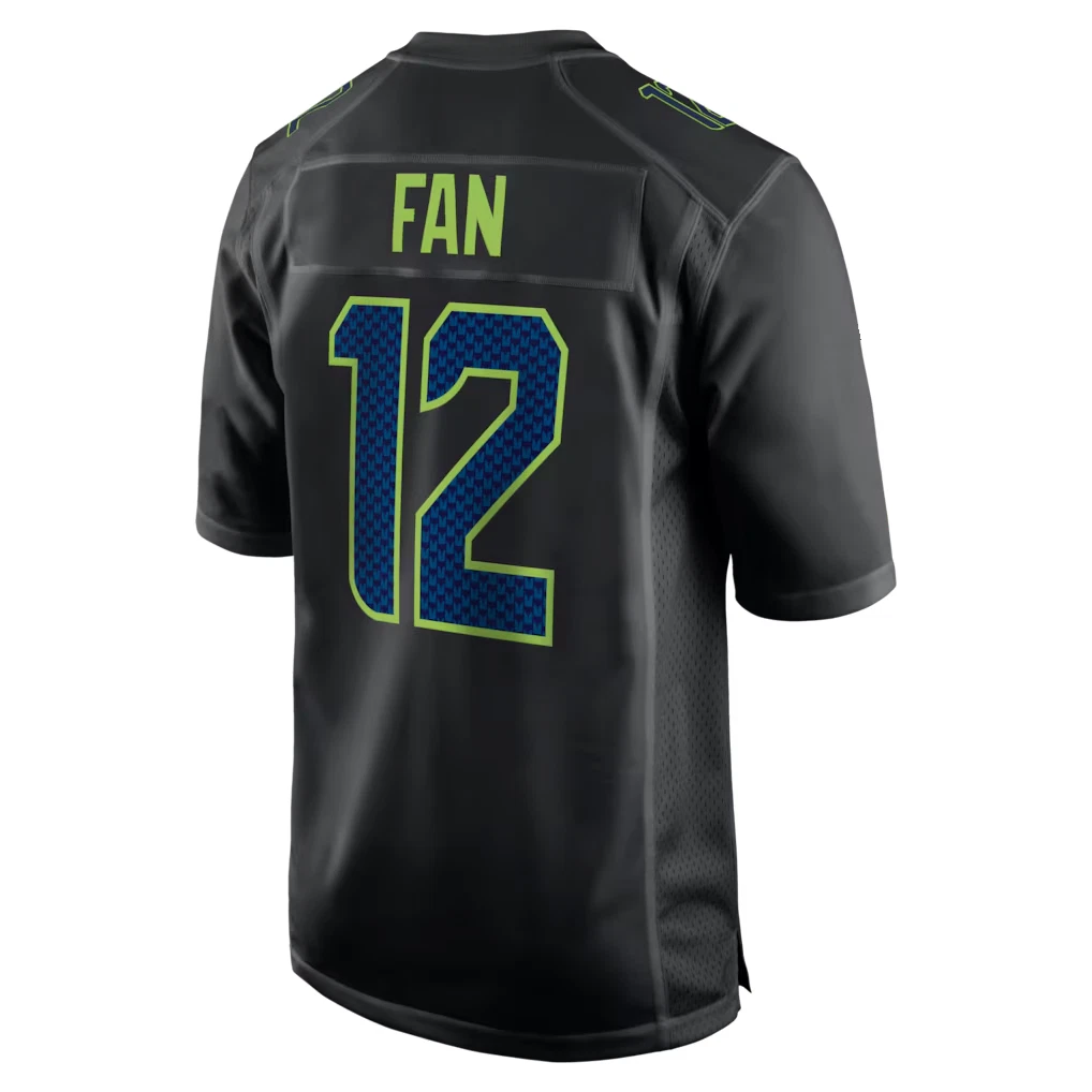 Men's Seahawkss Super B.owl LX Patch Game Jersey Black NWT HOT