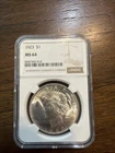 1923 P NGC MS64 Peace Silver Dollar $1 US Mint Coin 1923-P MS-64 Blast White