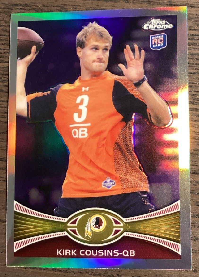 2012 Topps Chrome Kirk Cousins 146 Refractor Parallel Rookie RC Vikings Redskins