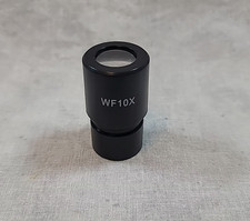 Microscope Eyepiece Lens WF10X Accessory Not Tested Used 1.75" tall 1" diameter