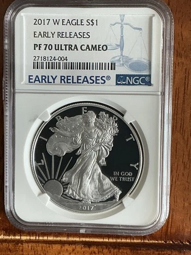 2017 W AMERICAN SILVER EAGLE NGC PF70 EARLY RELEASES