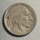1914-D Buffalo Nickel. Near  Full Horn Details. Key Date. Holo-restored Coin (C)