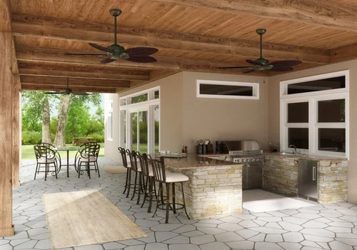 Hunter Fans - Bayview 54 Inch Ceiling Fan with Pull Chain-White Finish - Picture 4 of 4