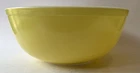 NICE! Vintage Pyrex Primary Color 404 Yellow Mixing Nesting Bowl 4 Quart 1940-49