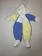 Vintage Cuddle Club Baby Boy’s Winter Snow Suit —Size 3-6 Months Colorblock