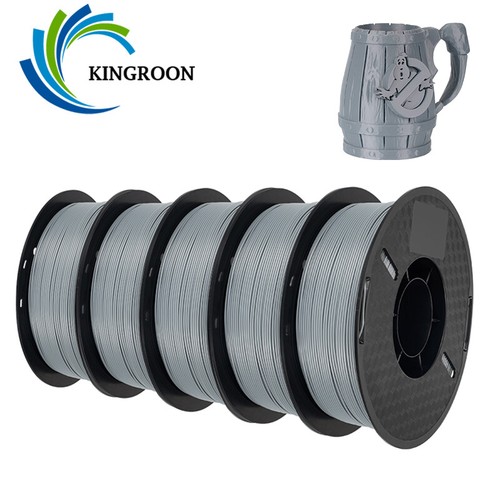 10KG 5KG Kingroon PETG PLA Filament Drukarka 3D 1,75 mm Szpula Czarna Błyszcząca FDM - Zdjęcie 38 z 46