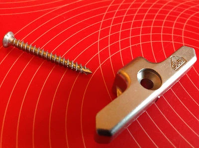 Roto 336963 Lamiera di chiusura chiusura chiusura + vite, NT, NUOVA testa a fungo