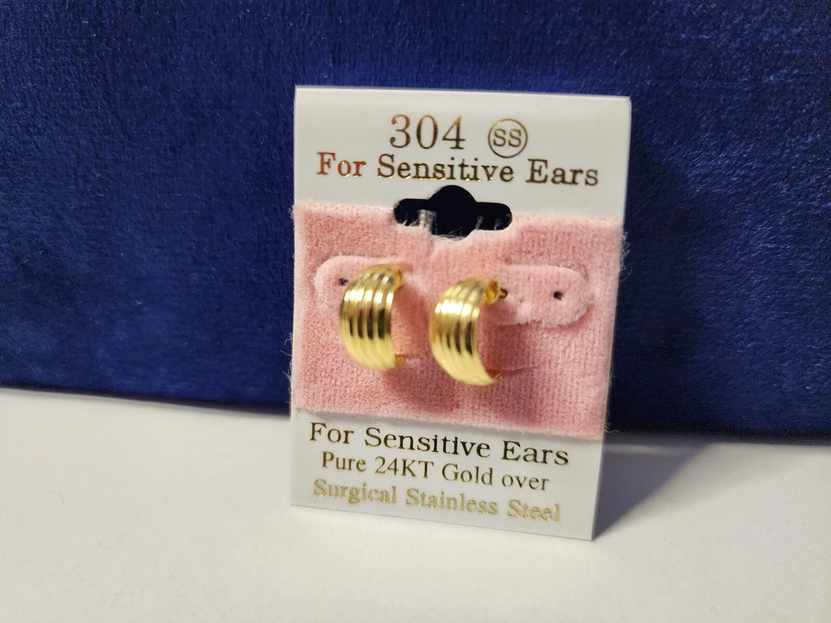 Surgical steel earrings for sensitive ears cheap