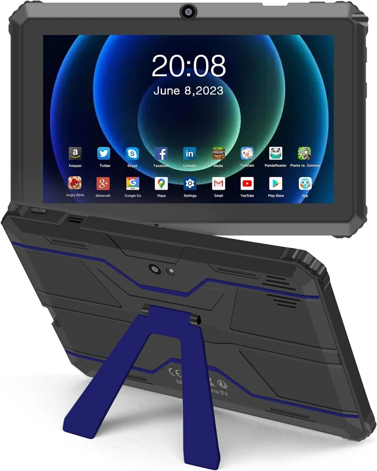 7 ZOLL Tablet Wlan Bluetooth Touchscreen Android Kinder Spiele 16GB Speicher X74 - Bild 2 von 4