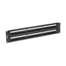 Tripp Lite 48-Port Cat6 Patch Panel -UTP, 110 Punch Down, RJ45, 2U, TAA N252-048