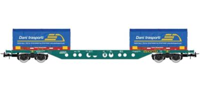 Rivarossi Sgnss mit 2x20`Coil Co. Dani Trasporti, FS Ep.V/VI HR6616